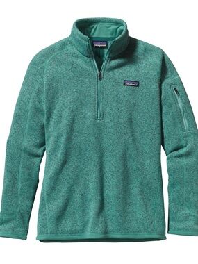 Patagonia woman’s Teal Half-Zip Fleece Pullover